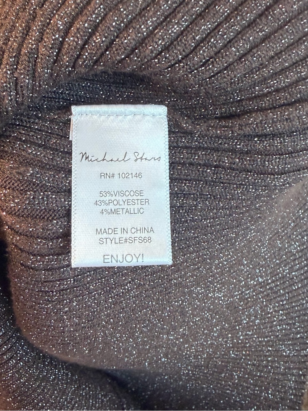 Michael Stars shimmering Brown Ribbed Halter Maxi Dress - Picture 5 of 8